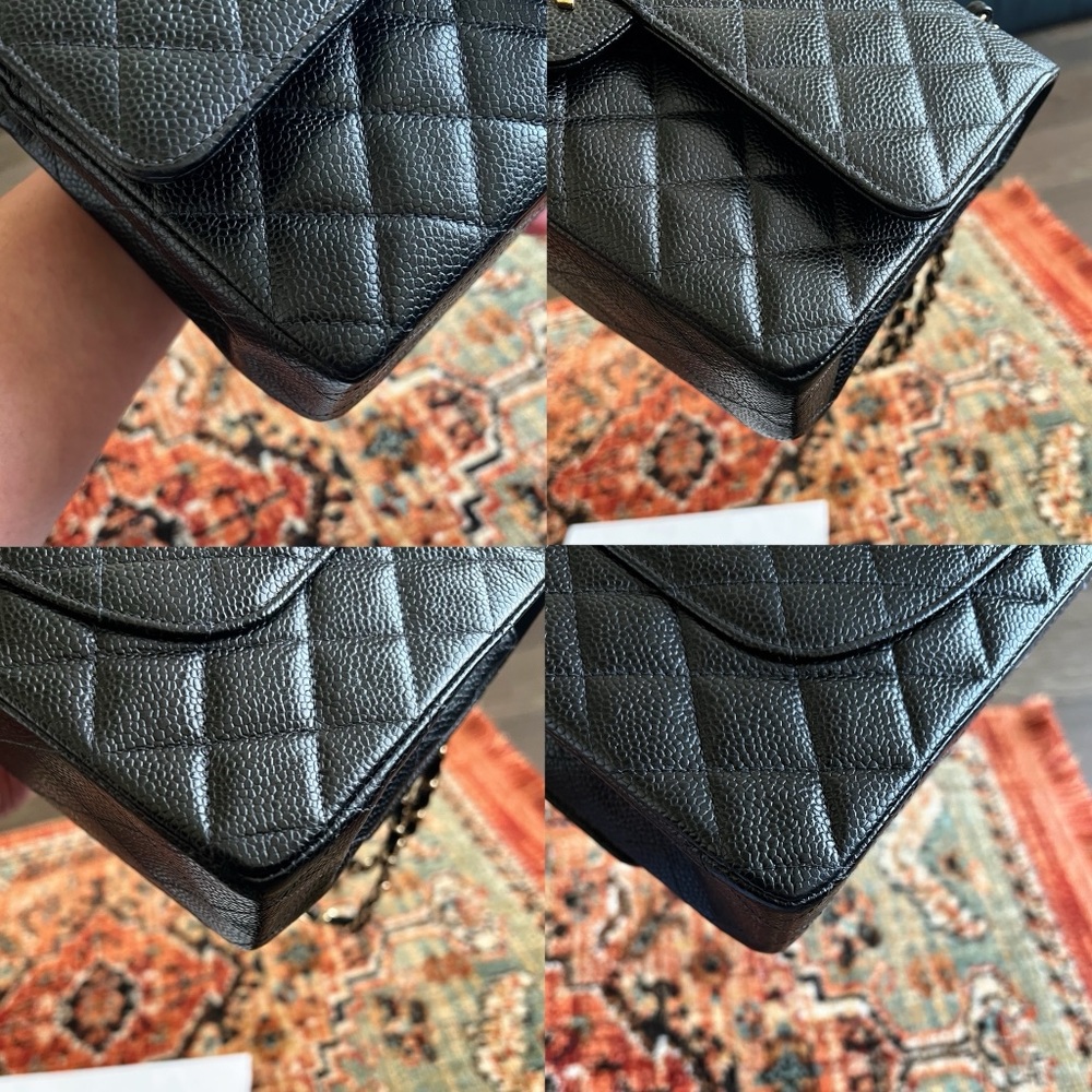 ❌SOLD❌Chanel Classic Vintage Medium Caviar Double Flap Bag - Picture 7 of 11